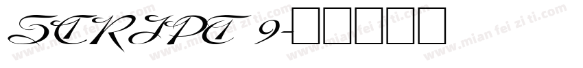 SCRIPT 9字体转换